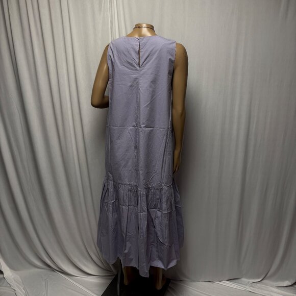 The Drop Ilana Maxi Dress Womens Medium Lavender Loose Sleeveless Wide-Hem NEW - Picture 4 of 9